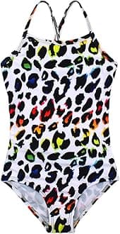 Girls One Pieces Swimsuit Cute Swimwear Bathing Suits 2-12 Years