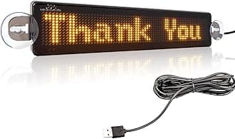 Yellow LED Sign
