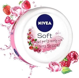 NIVEA Soft Light Moisturizer Berry Blossom With Vitamin E & Jojoba Oil, 100 ml