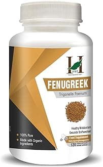 H&C Herbal Ingredients Expert Fenugreek Seed - 450mg | 120 Capsules | Dietary Supplements | For Health and Wellness