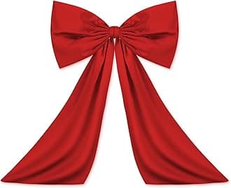 Bow Decor Large Bow for Room, Coquette Giant Ribbon Tie for Birthday Party Backdrop Wall Decor(Red,18 x 24 Inches)