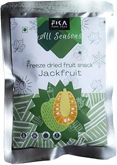 FIKA PURE FOOD Freeze Dried Jackfruit |Pack of 5 each 75gm| 100% natural | No Added Sugar| No Preservatives| Crispy and Healthy Jackfruit snack for both kids and adult (Jackfruit, 75 gm)