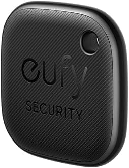 eufy Security SmartTrack Link (Black, 1-Pack), Android not Supported, Works with Apple Find My (iOS only), Key Finder, Bluetooth Tracker for Earbuds and Luggage, Phone Finder, Water Resistant