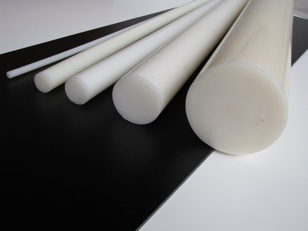 4.750" (4-3/4") DIAMETER x 60.000" LONG DELRIN (ACETAL) NATURAL WHITE ROD