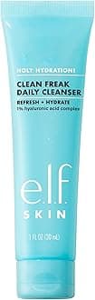 e.l.f. SKIN Holy Hydration! Clean Freak Daily Cleanser Mini, Gentle Hydrating...