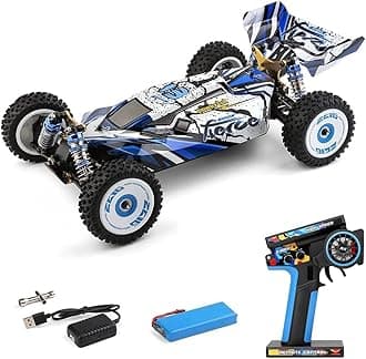 WLtoys RC Car, 1:12 Scale 2.4GHz Off-Road Buggy Drift Car RTR, Brushless Motor, Metal Chassis for Kids Adults