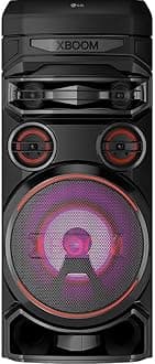 RNC7 XBOOM 700W Wireless Party Speaker Powerful 8in Woofer, 3in Mids, 2in Tweeters Bluetooth, Dual Mic Ports, Karaoke, Dolby Audio, Super Bass Boost & More