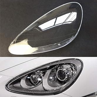 Car Headlight Cover Replacement for Porsche for Cayenne 2011 2012 2013 2014 Clear Lens Auto Shell Cover (Driver Side)