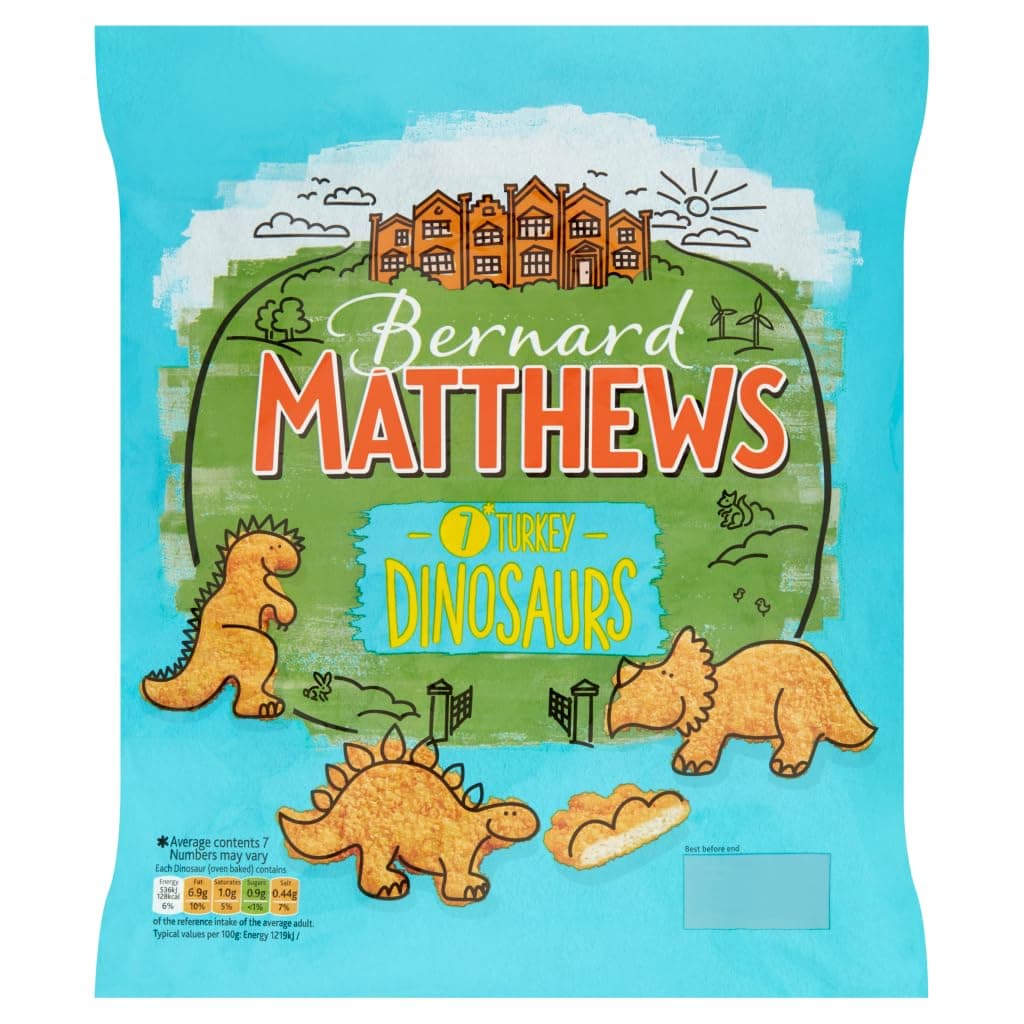Bernard Matthew 350g Turkey Dinosaurs