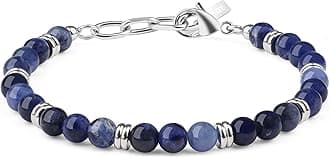 GAVUMen's Crystal Beaded Bracelet, Crystal Bracelet for Men