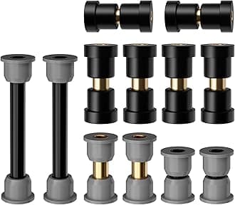 Panglong Club Car Precedent Bushing Kit-Polyurethane, Front Suspension & Rear Suspension and A Arm Bushing Kits, Suitable for Precedent 2004-Up, OEM #102506601, 102506401, 102956201, 102956201