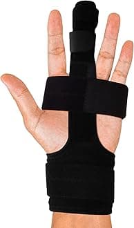 Trigger Finger Splint Finger Brace – Comfortable Finger Splints for Broken Fingers. Adjustable Aluminium Finger Straighter for Bent Mallet or Arthritic Finger Joints. Fits All Fingers