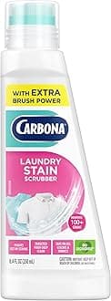 - Carbona Laundry Stain Scrubber | Bio-Enzyme Stain Remover | Eliminates Fat, Oil, Blood, Milk, Fruit, Ketchup, Vegetables & Baby Food Stains | Save On Skin & Washable Fabrics | 1 Pack, 8.4 Fl Oz