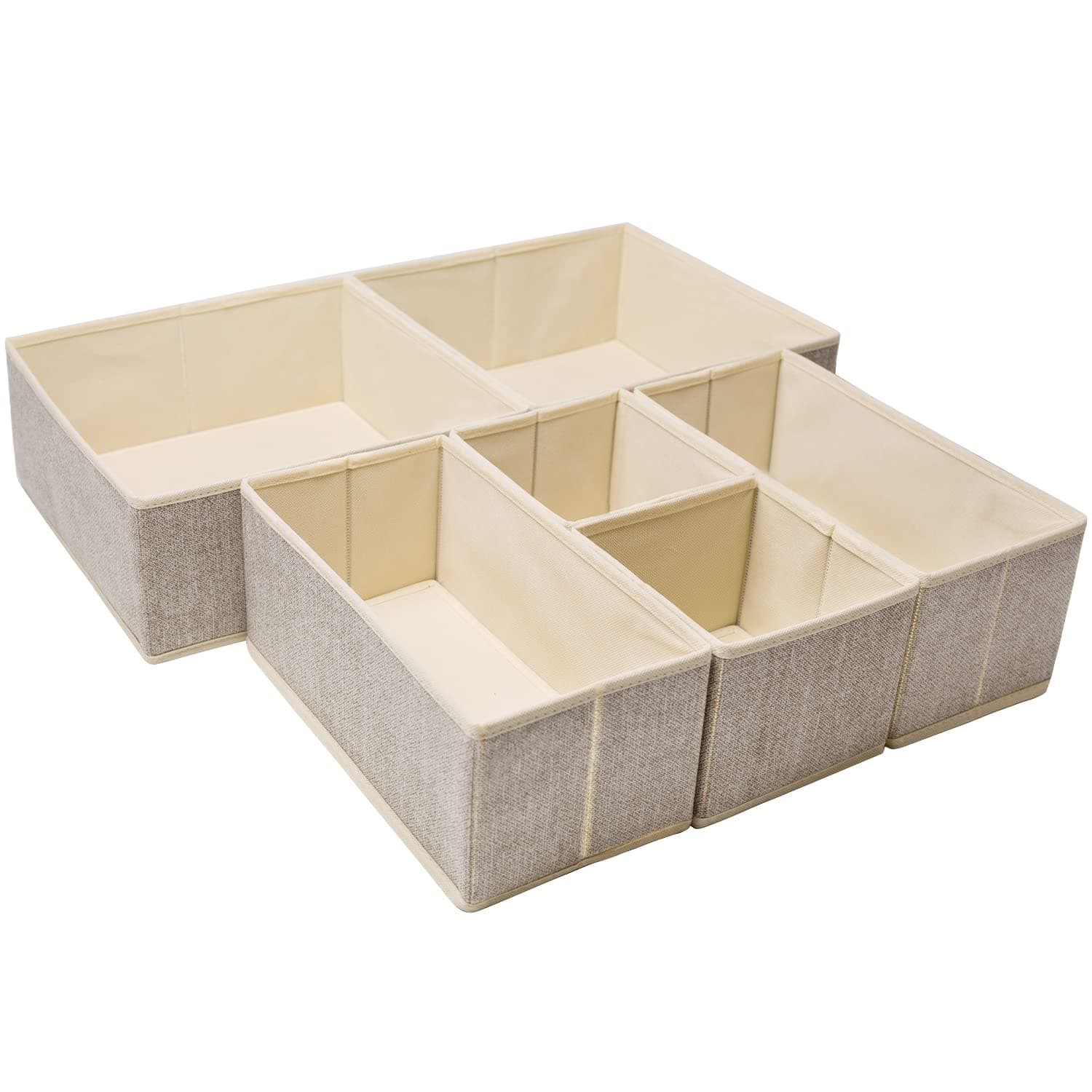 6 pack drawer organizers