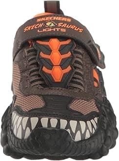 Skechers 400112l Bkcc, Children's Sneakers, Charcoal Orange, 23.5 cm