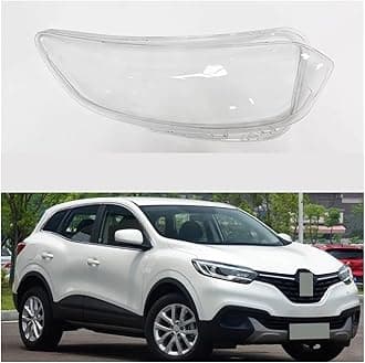 Car Headlight Cover for Renault/Kadjar 2016 2017, Headlight Lampshade Transparent Hoods Front Lamp Shell Assemblies Replacement,A/Left
