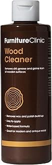 Wood Cleaner (250ml) | Restore & Clean Wooden Floors, Furniture, Blinds, Doors, Decking and Many other Wood Surfaces - Easily Remove Wax & Polish Build up, Grease and Grime