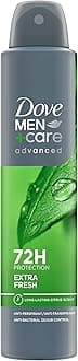 Dove Men+Care Advanced Extra Fresh Men's Antiperspirant Deodorant Body Spray with ¼ moisturising cream & Triple Action technology for 72 hour sweat and odour protection 200 ml