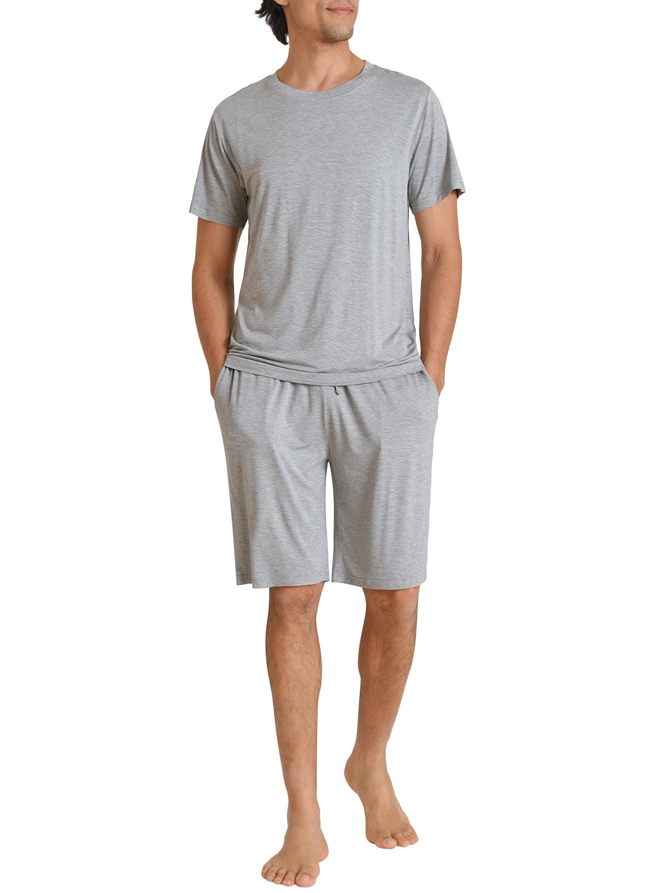 Latuza Men's Viscose Pajamas Shorts Set Soft Comfy