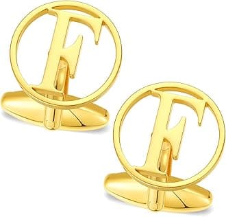 GWD Cufflinks for Men Classic Tuxedo Shirt Wedding Cuff Links Personalized Initials A-Z Gift
