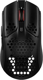 HyperX 4P5D7AA HyperX Pulsefire Haste Wireless Gaming Mouse for Gamers Ultra Lightweight Hexagonal Shell Design 61 Gram Black