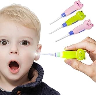 Ear Wax Removal Tool for Kids with LED Light, Remove Ear Wax with LED Light for Easy Access 2Pack
