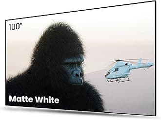 AWOL VISION 100-inch Projector Screen Fixed Frame, 1.3 dB Peak Gain, The Perfect Combo with LTV-2500, 80% Picture Quality Improved, 4K / 8K Ultra HD, Active 3D Wall Mount Projector Screen, MW-100