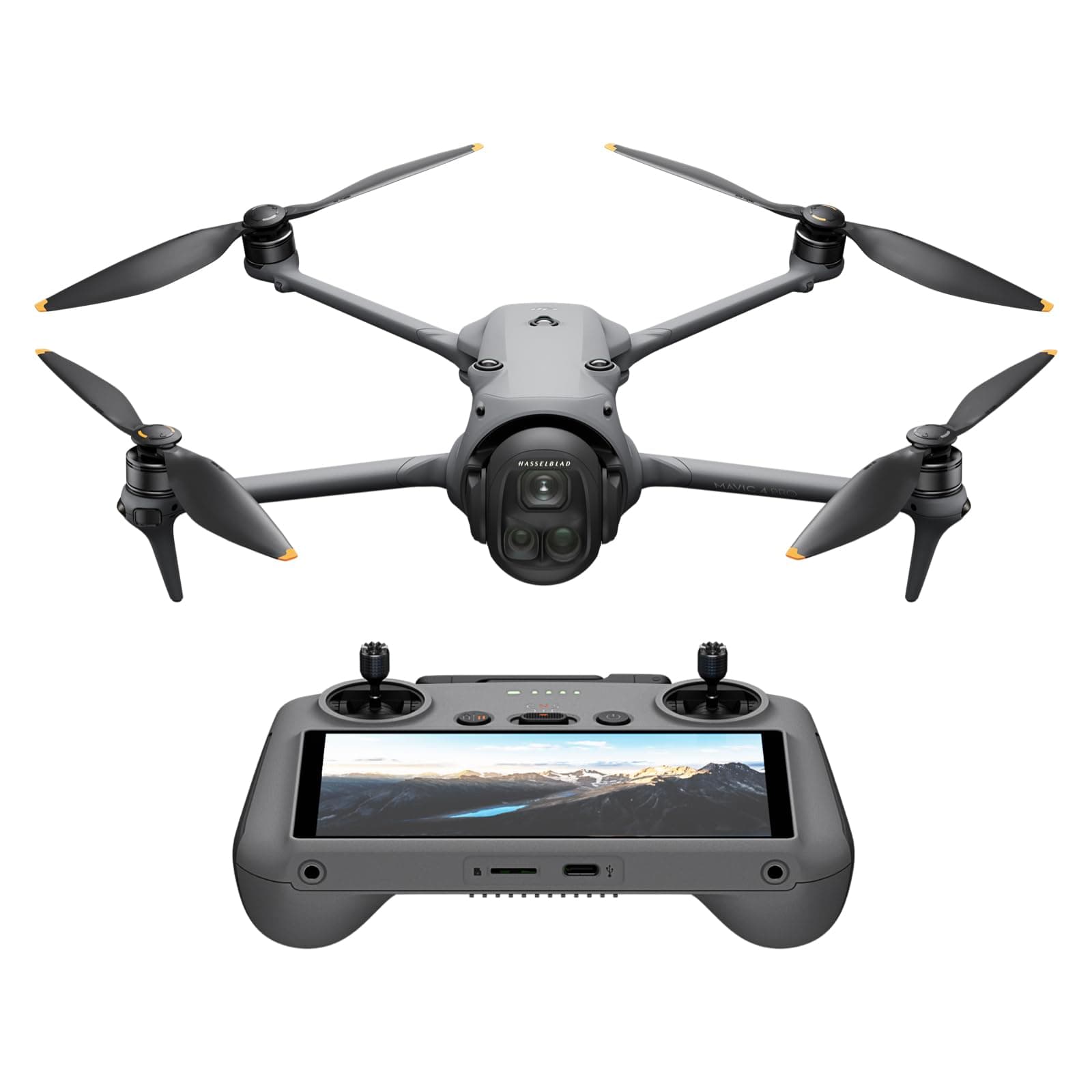 Mavic 4 Pro with DJI RC 2, Flagship Tri-Camera Drone with 100MP 4/3 CMOS Hasselblad Camera, Drone for Professionals, 30km Video Transmission, 51-Min Max Flight Time