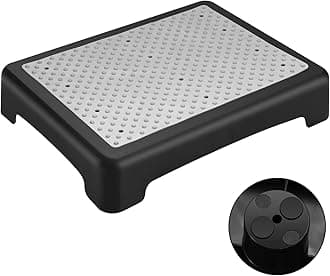 Fotree Step Stool, Indoor Outdoor Non-Slip Platform Step Stools for Adults ＆ Elderly Senior, Portable Anti-Fall Safety Step Platform, Large Size 3.5 Inch High Rise Stairs