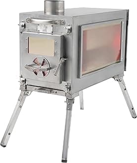 Coody | Rbm Outdoors Koala/Hub/Octopus Inflatable Tents for Camping with Stove Jack, 2/8/10 Person Luxury Canvas Blow Up Tent, 2 Room, Easy Setup Casa de Campaña, Large Inflatable House with Pump