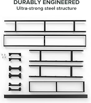 Zinus 7 Inch King Metal Smart Box Spring with Quick Assembly, Mattress Foundation, Strong Metal Frame, Easy Assembly