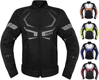 ALPHA CYCLE GEARMOTORCYCLE JACKET MENS CE ARMORED BIKERS RIDING RACING WATERPROOF ALL SEASON JACKET