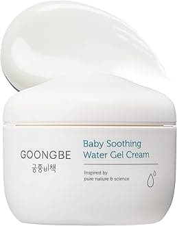 Baby Soothing Water Gel Cream - Korean Baby Cooling & Moisturizing Relief for Baby's Sensitive Skin - Dermatologically Tested - Quick Soothing for Face and Body, 3.38 fl.oz.
