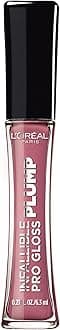 L’Oréal Paris L'Oreal Infallible Pro Gloss Plump Lip Gloss with Hyaluronic Acid, Long Lasting Plumping Shine, Lips Look Instantly Fuller and More Plump, Mauve Glow, 6ml