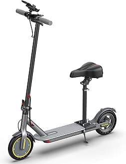 Joyhis 8.5" Electric Scooter for Adults with Seat, 19 Mph E-Scooter, Max & 15-19 Miles Range Scooters, Folding Scooters with APP Control, Commuting Scooter Kick Scooter with Dual Braking System