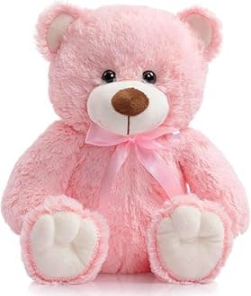 Teddy Bear, Cute Soft Teddies, Small Soft Plush Toys, Christmas New Year Birthday Day Gift 14 Inches Pink