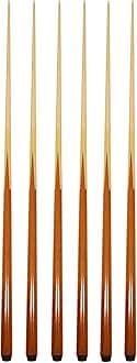 HAN'S DELTA Set of 6 Pool Cues 36"/42"/48"/57" Real 4-Prong House Bar Billiard Pool Cue Stick