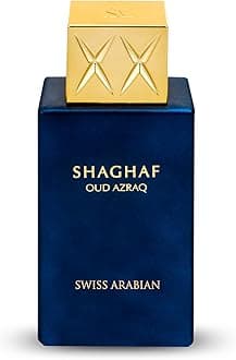 Shaghaf Oud Azraq, Limited Edition - Luxury Products From Dubai - Long Lasting and Addictive EDP Spray Fragrance - Seductive, Signature Aroma - Luxurious Scent of Arabia - 2.5 oz