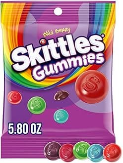 GUMMIES Wild Berry Gummy Candy Rainbow Coloful On the Go Snack Movie Night Treat, 5.8 oz Bag