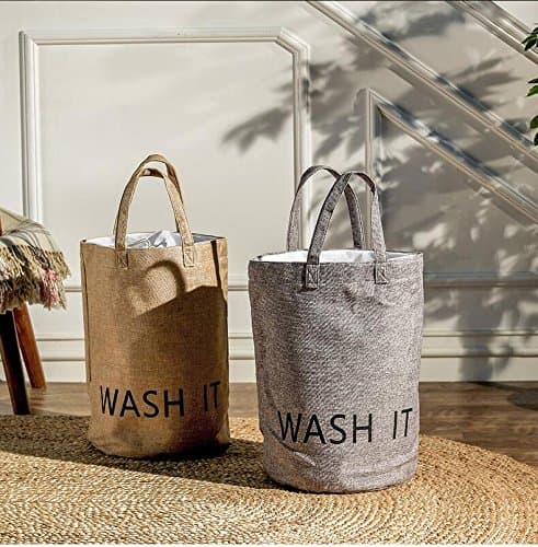 Large dirty clothes bag sundry frame sorting hanging Cotton Bin toy box bucket Child storage basket laundry basket