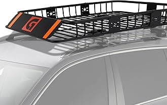 51 x 36 x 5 Inch Roof Rack Cargo Carrier, 200LB Heavy Duty Universal Roof Rack Basket, Car Top Luggage Holder Carrier Basket for Cars & SUVs, Truck or RV Camping Storage Steel Construction