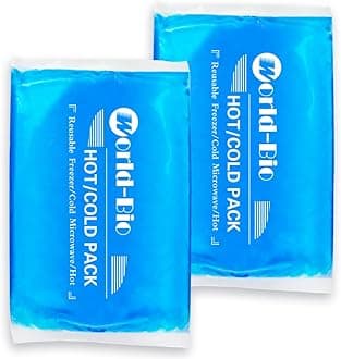 Large Soft Ice Pack Reusable 2 Hot Cold Gel Ice Packs Compress for Injuries, Headaches, Joint Pain Relief, Comfort Ice Gel Pack Flexible Therapy on Neck, Ankle, Knee, Leg, Shoulder, Elbow, Wrist, Feet