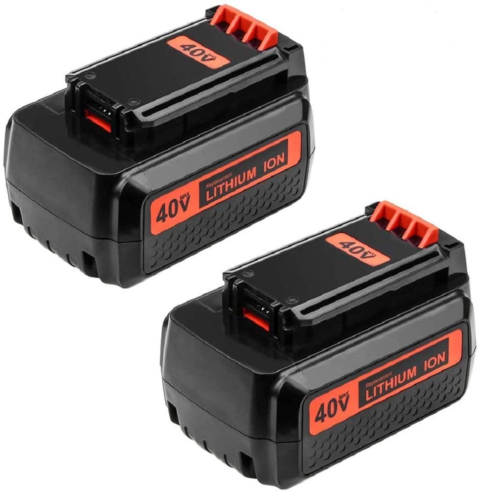 2 Packs 40 Volt 3.0Ah Replacement Battery Compatible with Black and Decker 40v Lithium Battery LBX2040 LBXR36 LBXR2036 LCS1240 LBX1540 LST540 LST136W