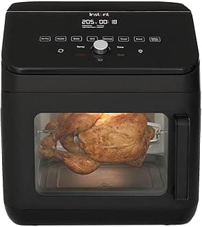 Digital Large Air Fryer Oven with XXL Capacity and Easy to Use 9 Smart Programmes - Air Fry, Roast, Rotisserie, Grill, Bake, Toast, Reheat, Dehydrate & Proof, Black, 13L - 1700W