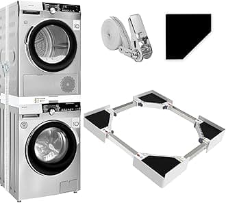 Kiss Core 29 inch Stacking Kit for Washer and Dryer, Universal 29"/28"/27" Adjustable Stacking Kit for Washing Machine and Dryer, including Ratchet Strap