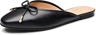 Trary Mules for Women 2025, Womens Mules Slip on Comfortable Bow Pointed Toe Womens Loafers, Backless Flats Mules Shoes for Women with Knot