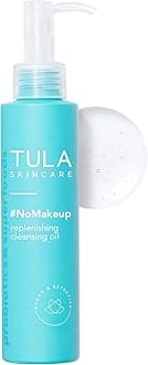 TULA Probiotic Skin Care #nomakeup Replenishing Cleansing Oil | Oil Cleanser and Makeup Remover, Gently Clean and Remove Stubborn Makeup and Residue | 4.7 oz.