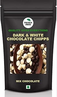 Prizex Premium Dark & White Blend of Chocolate Chips, Chocochips 400 gm