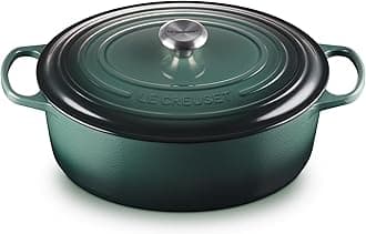 Le Creuset Enameled Cast Iron Signature Oval Dutch Oven with Lid, 8 Quart, Artichaut