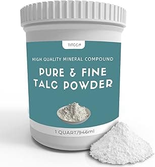 1 Quart Super Purity Talcum Powder, Extremely Fine Talc Powder for Chalk Painting, Multiple Purpose Talcum Unscented with Excellent Lubrication, for Bike and Auto Tire Repairing - by TITGGI